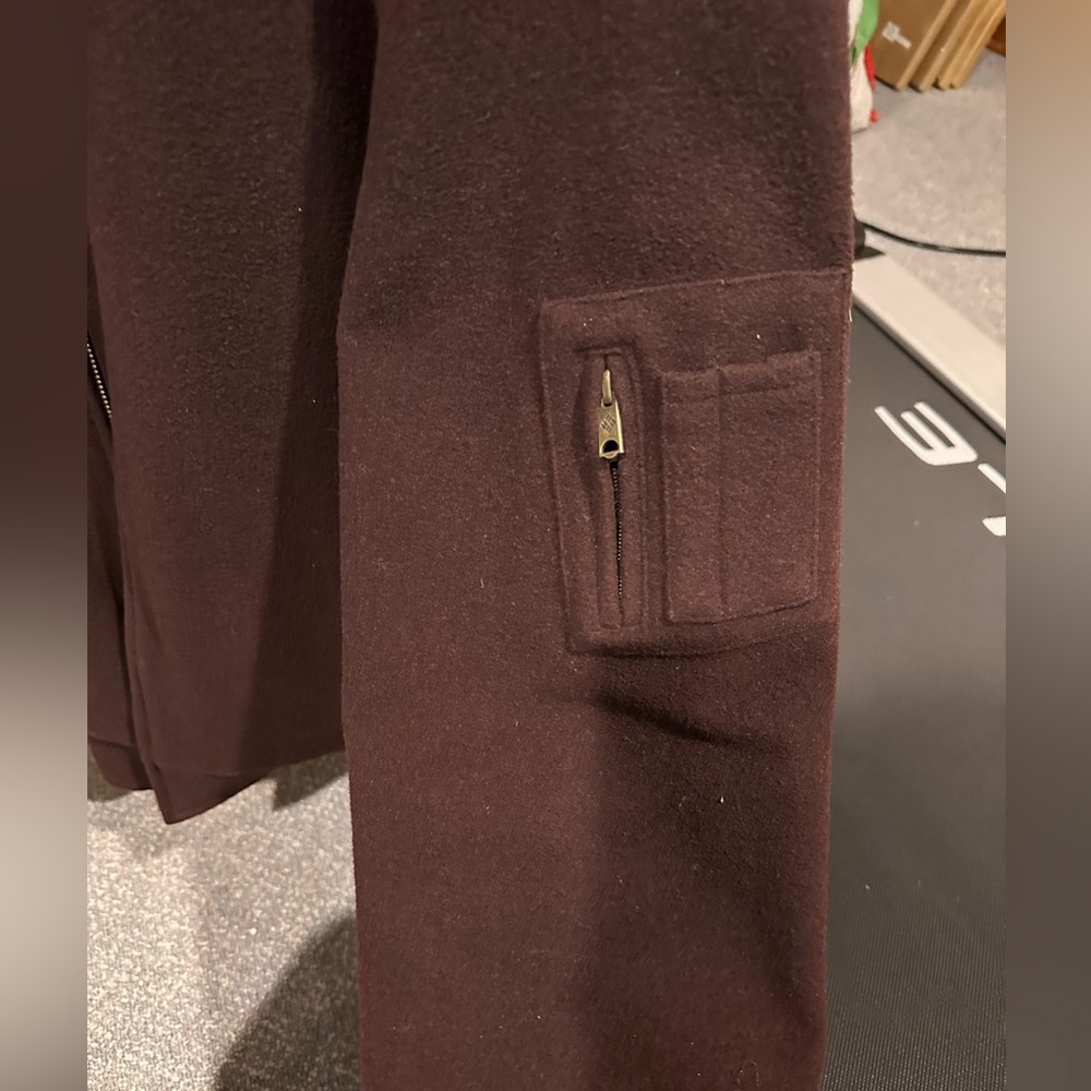 Men's Columbia Brown wool blend Jacket - Picture 5 of 8